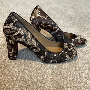 Talbots block heel pumps